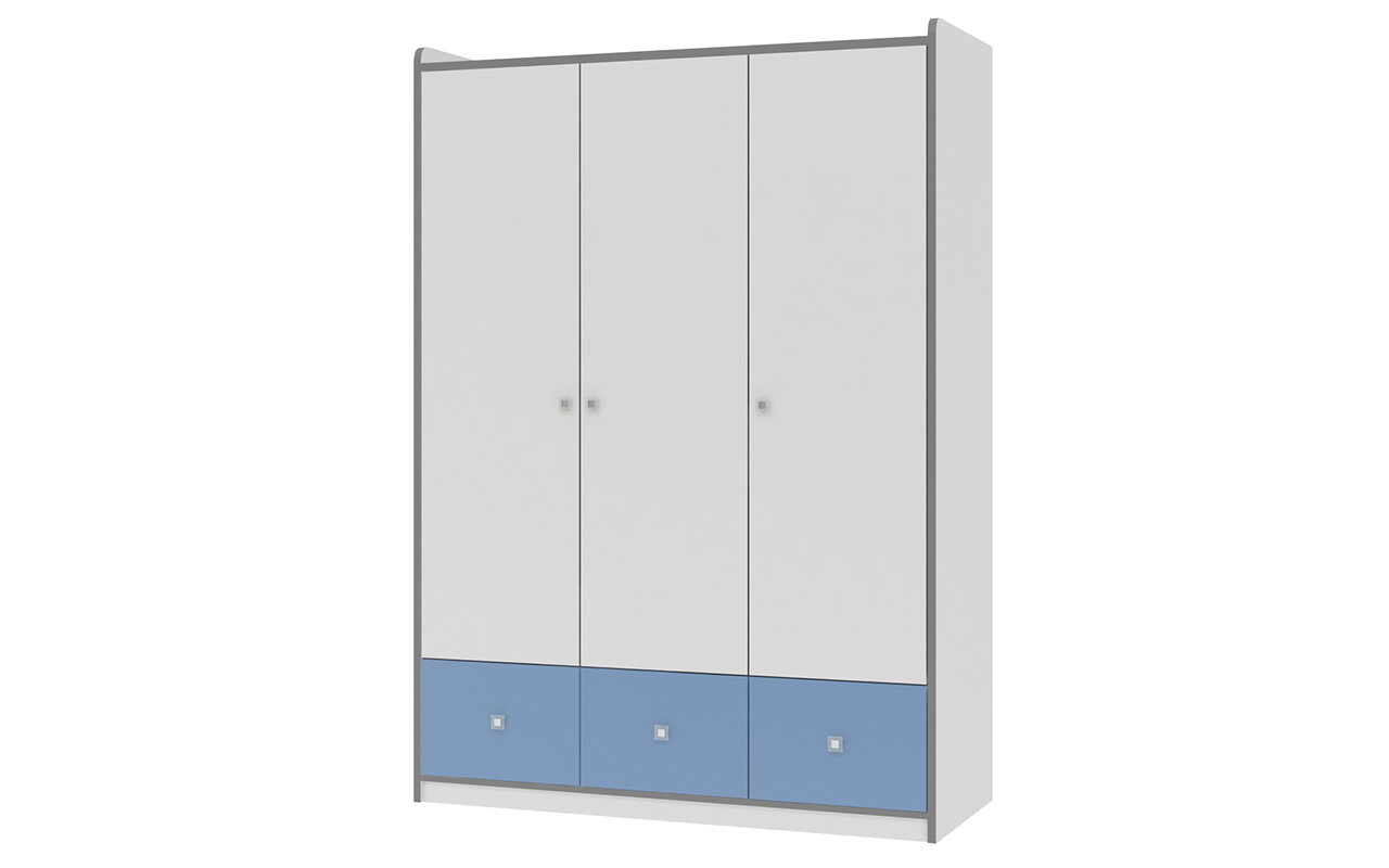 детский шкаф Формула Мебели Дельта-9.01 Сильвер 1 Формула Мебели Дельта-9.01 Сильвер